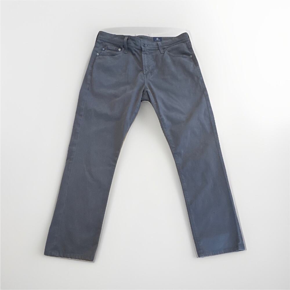 AG Adriano Goldschmied Slim Straight Stretch Gray Casual Pants Men 32x32